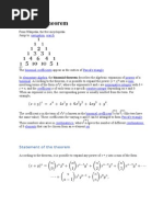 Binomial Theorem