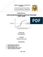 Informe 4 - Curva de Neutralización o Curva de Titulación Acido-Base PDF