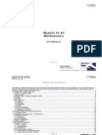 Module 01-01 Mathematics: Arithmetic