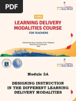 LDM Module 3A Lesson 3 Guiding and Monitoring Learners in Different LDMs