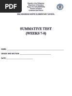 Q1 Fourth Summative Test 2020 2021