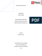 Informe Laboratorio Resistencia Materiales PDF