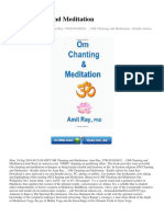 OM Chanting and Meditation