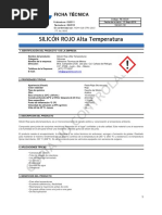 Hoja de Seguridad Silicon Rojo