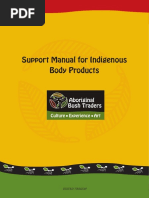 Support Manual For Indigenous Body Products: Edited Version