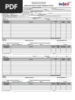 Senior High School Student Permanent Record: Republic of The Philippines Department of Education