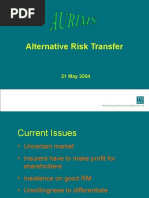 Alternative Risk Transfer: Thomas Miller Risk Management (Uk) LTD