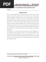 Ijrim Volume 4, Issue 1 (January 2014) (ISSN 2231-4334) An Exploratory Study of Work Life Balance Among Banking and Insurance Sector Employees