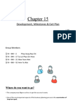 Development, Milestones & Exit Plan