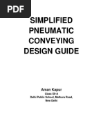 Simplified Pneumatic Conveying Design Guide: Aman Kapur