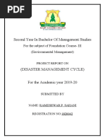 Second Year in Bachelor of Management Studies: For The Subject of Foundation Course-III (Environmental Management)