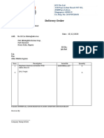 Delivery Order: To: Versaflex Technologies Limited