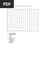 Sopa de Letras Temperaturas Altas y Bajas