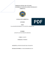 INFORME 1 El Analisis Economico y La Politica Ambiental