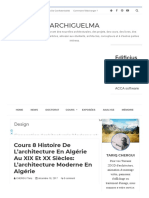 Cours 8 Histoire de L'architecture en Algérie Au XIX Et XX Siècles - L'architecture Moderne en Algérie - ArchiGuelma PDF