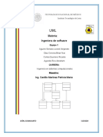 Materia: Ingeniera de Software: Maestro: Ing. Castillo Martínez Patricia María