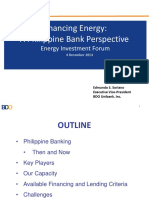 Financing Energy: A Philippine Bank Perspective