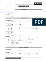 Answer Key: Vectors