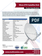 90cm DTH Satellite Dish: Product Specifications