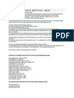 Spec Sheet (Description / Ref) : Dimensions and Weight of The Karcher TFK 250 Army Mobile Field Kitchen Trailer