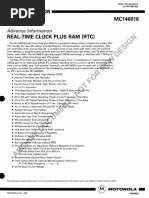 Ram (RTC) : Advance Information