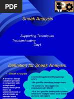 Sneak Analysis: Supporting Techniques Troubleshooting Day1