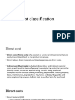 Cost Classification - Answers