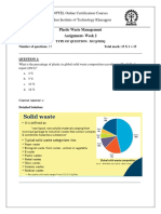 Plastic Waste Management Assignment-Week 2: NPTEL Online Certification Courses Indian Institute of Technology Kharagpur