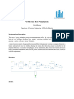 Geothermal Heat Pump System: Background and Description