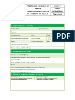 Formulario Investigacion Accidentes Trabajo