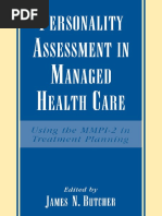 Personality Assessment in Managed Health - James Neal Butcher PDF