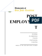 Post Employmen T: - Ecarma Elumbaring Figues Fontanosa Fuentes