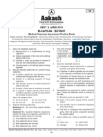 M-Caps-04: Botany: NEET & AIIMS-2019