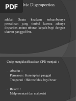 Cephalopelvic Disproportion (CPD)