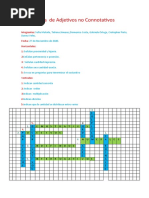 Crucigrama DE ADJETIVOS NO CONNOTATIVOS