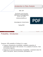 CL202: Introduction To Data Analysis: MB, SCP