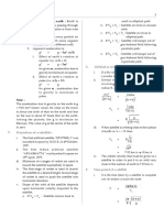 Orbital or Critical Velocity (V) :: Gravitation 3