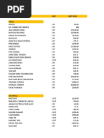 PRICE OF TOOLS AND MATERIALS Original