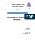 Desarrollo Histórico de La Psicología