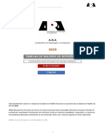 Tabelas de Valores de Referência 2020