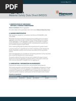 Material Safety Data Sheet (MSDS) : Aggregates