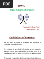 Basic Antenna Concepts: Prepared By: Zalak Patel Department: E & C