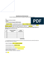 Format of Authorization Letter For Porting of Corporate Mobile Numbers