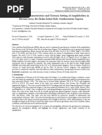 Geochemical Characteristics and Tectonic Setting of Amphibolites in Ifewara Area, Ife-Ilesha Schist Belt, Southwestern Nigeria