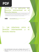 Tema 15. La Aplicación Del DI en El Dinterno