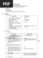 (Select A Student To Lead The Prayer) : I. Objectives