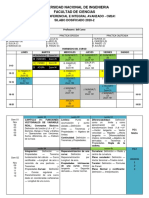 Calculo Avanzado Silabo Dosificado 2020-2 Estudiante PDF