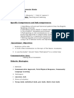 Lesson Plan Teacher: Arhipovscaia Xenia Date:15.10.2018 Form: Topic: Type of The Lesson: Time: Specific Competences and Sub-Competences