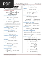 Formulario Transformada de Fourier y Laplace PDF