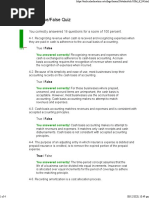 Results For True/False Quiz: You Correctly Answered 16 Questions For A Score of 100 Percent